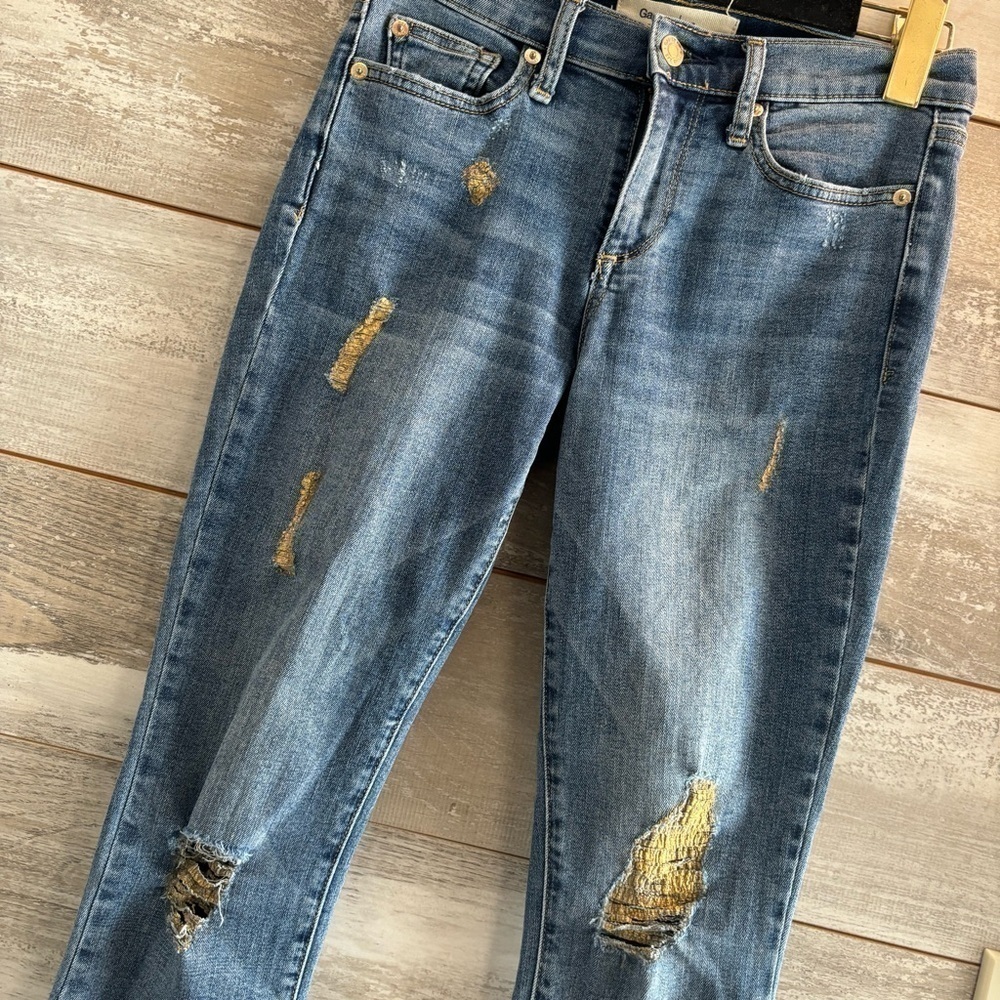 GAP Gold Distressed True Skinny Jeans - Picture 13 of 13